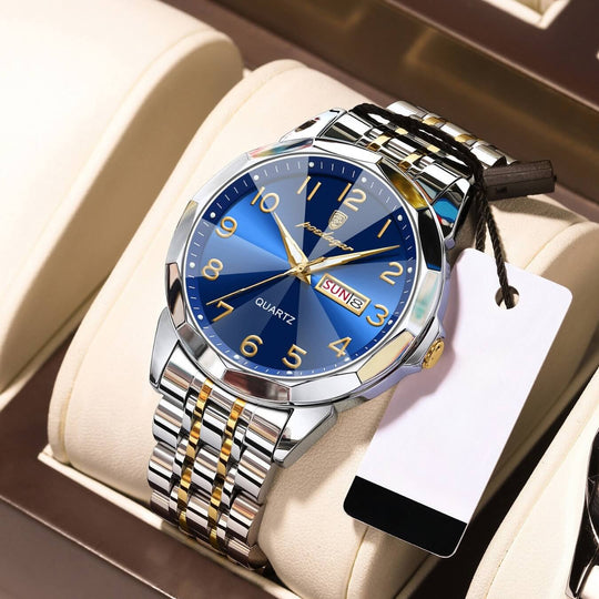 Keaton | Men’s Stainless Steel Quartz Calendar Watch | 42mm