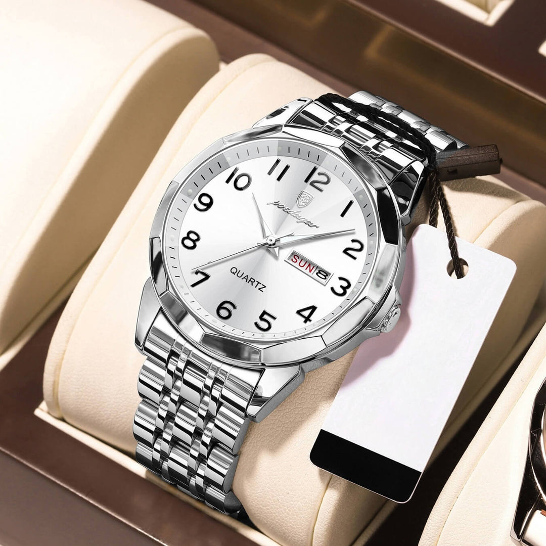 Keaton | Men’s Stainless Steel Quartz Calendar Watch | 42mm