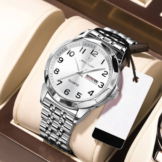 Keaton | Men’s Stainless Steel Quartz Calendar Watch | 42mm