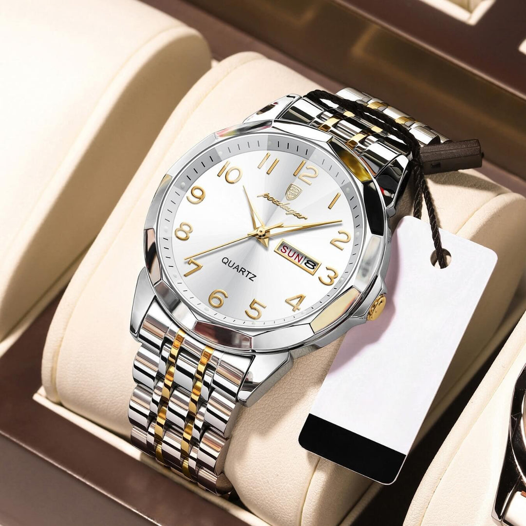 Keaton | Men’s Stainless Steel Quartz Calendar Watch | 42mm