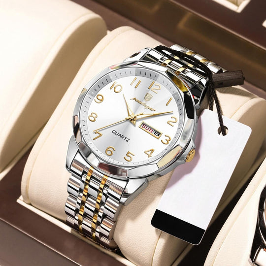 Keaton | Men’s Stainless Steel Quartz Calendar Watch | 42mm