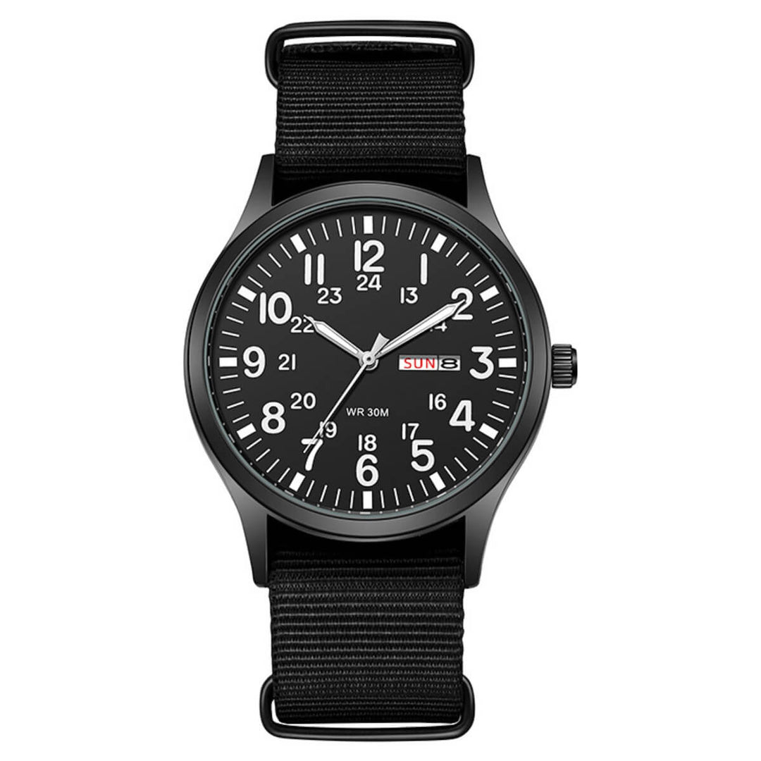 Kingswell | Military-Style Analog Quartz Wristwatch | 42mm