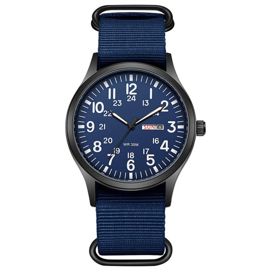 Kingswell | Military-Style Analog Quartz Wristwatch | 42mm