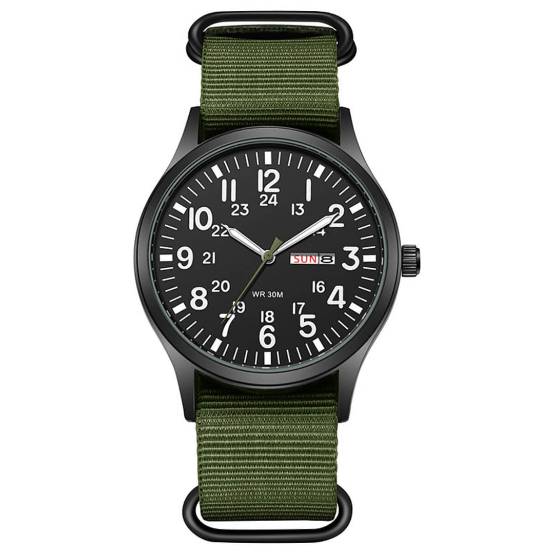 Kingswell | Military-Style Analog Quartz Wristwatch | 42mm
