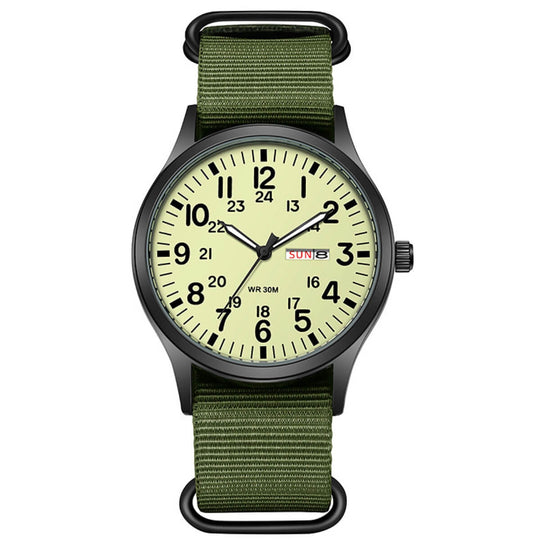 Kingswell | Military-Style Analog Quartz Wristwatch | 42mm