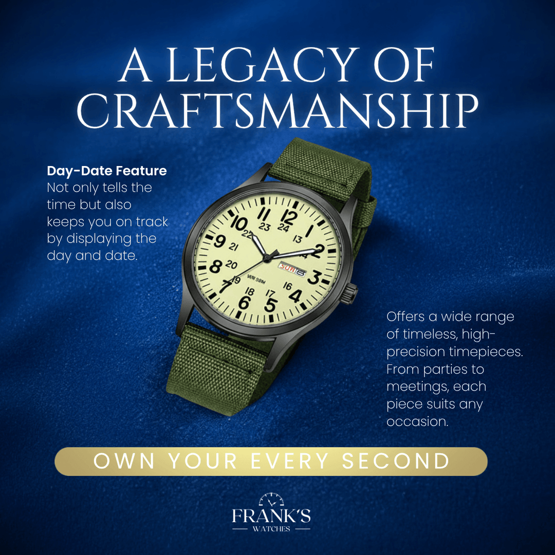 Kingswell | Military-Style Analog Quartz Wristwatch | 42mm