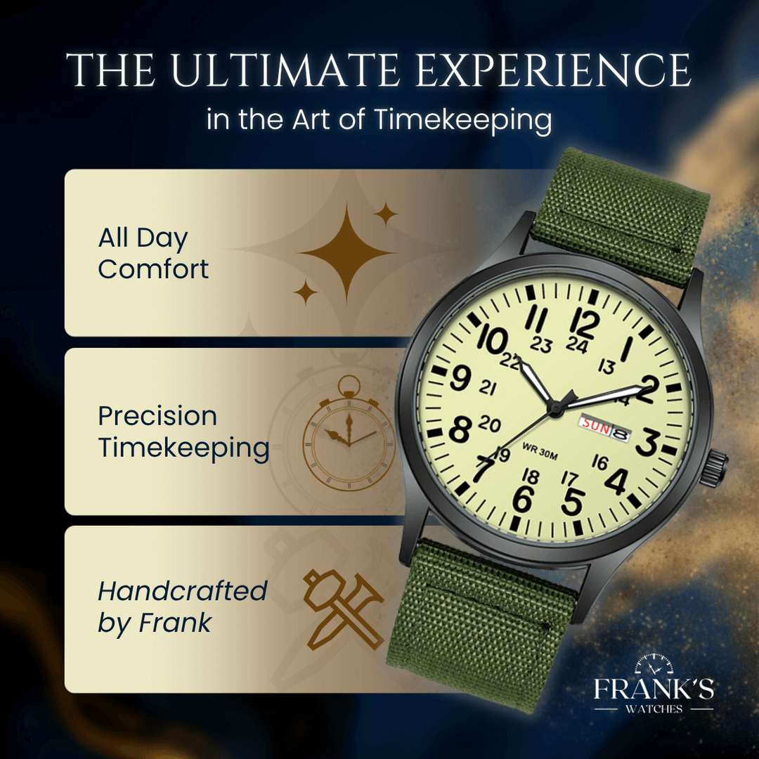 Kingswell | Military-Style Analog Quartz Wristwatch | 42mm