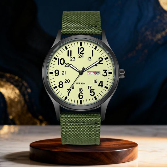 Kingswell | Military-Style Analog Quartz Wristwatch | 42mm