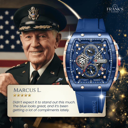 Langdon | Men’s Barrel Chronograph Quartz Watch | 47mm