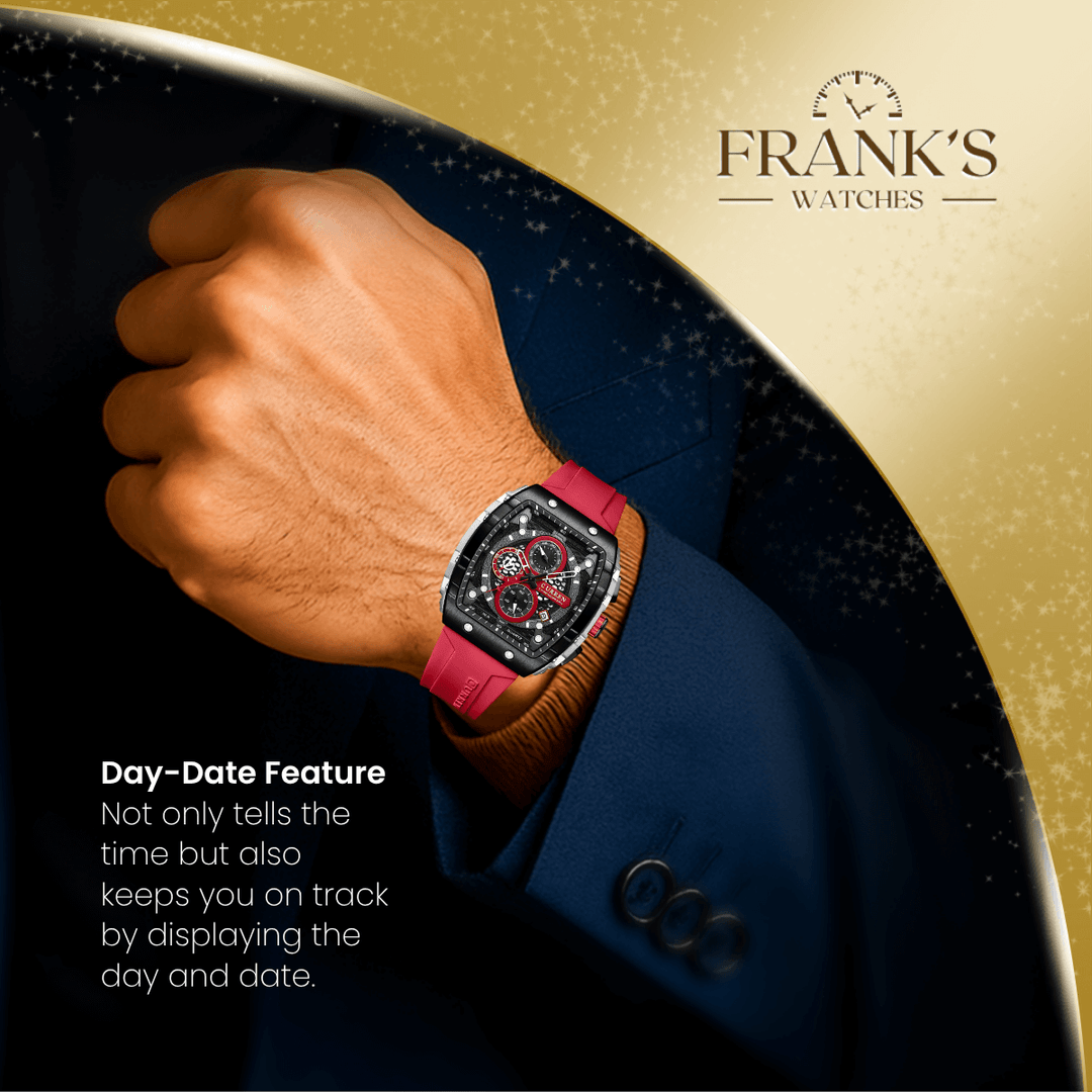 Langdon | Men’s Barrel Chronograph Quartz Watch | 47mm