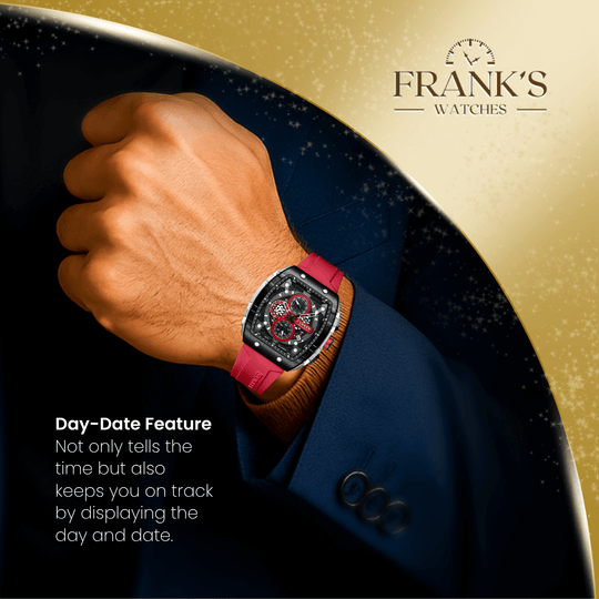 Langdon | Men’s Barrel Chronograph Quartz Watch | 47mm