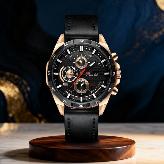 Lennard | Men’s Stainless Steel Chronograph Quartz Watch | 45mm