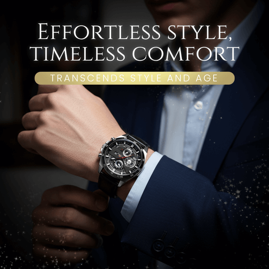 Lennard | Men’s Stainless Steel Chronograph Quartz Watch | 45mm