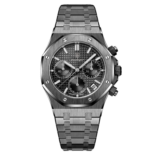 Luther | Ascend Stainless Steel Calendar Watch | 42.5mm