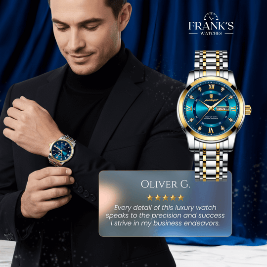 Magnus | Prestige Stainless Steel Calendar Watch | 41mm