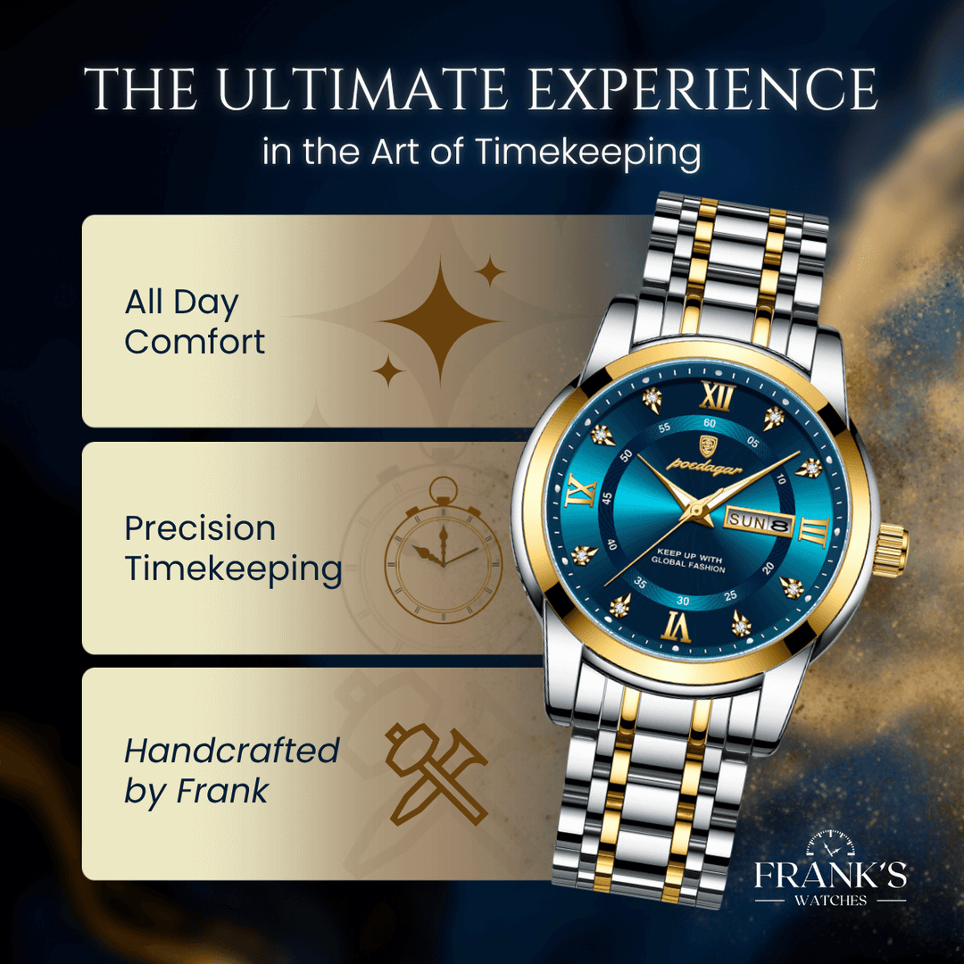 Magnus | Prestige Stainless Steel Calendar Watch | 41mm