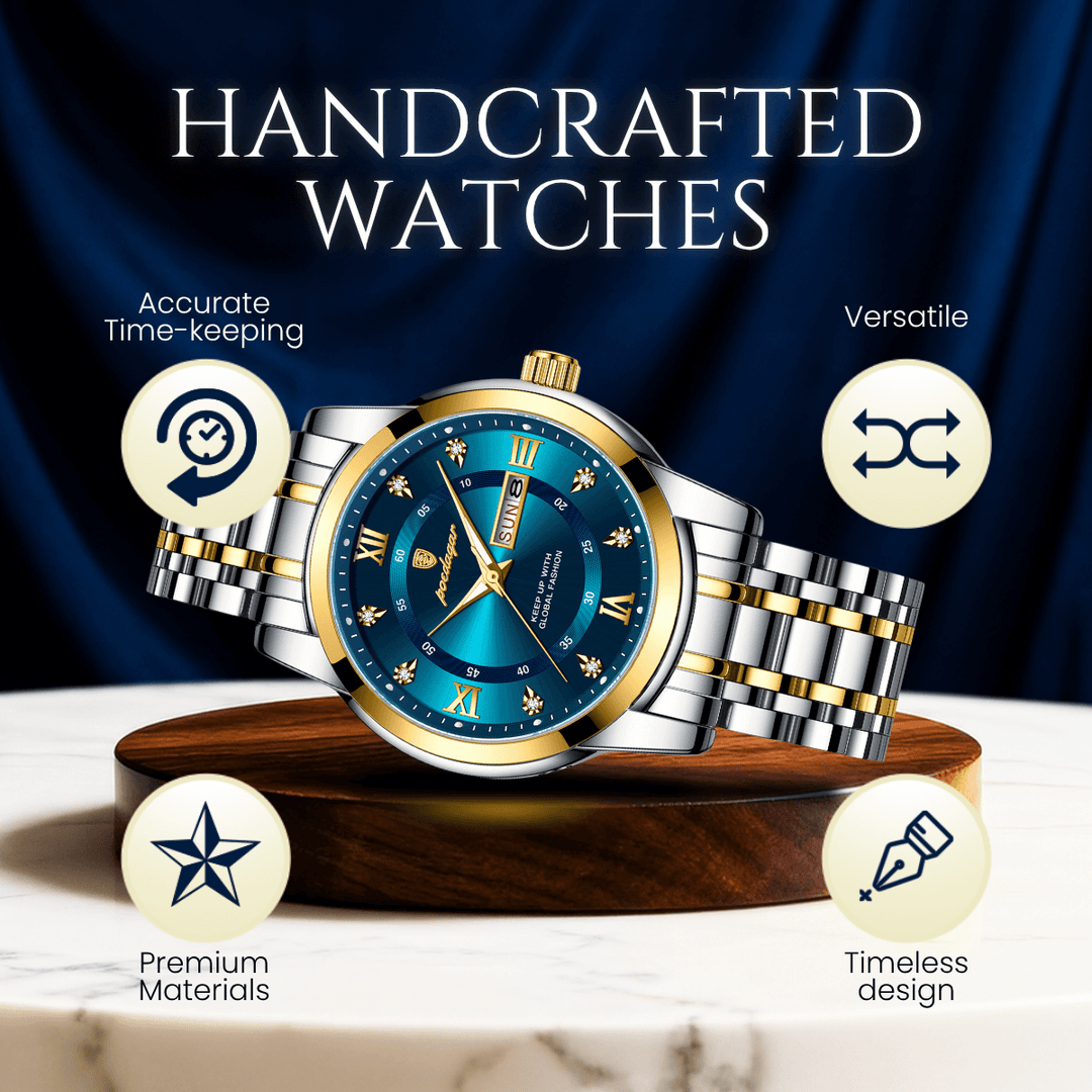 Magnus | Prestige Stainless Steel Calendar Watch | 41mm