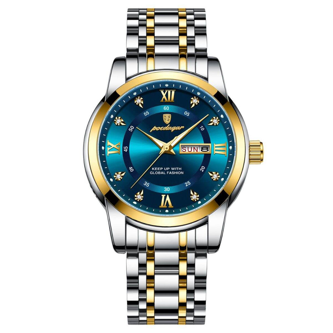 Magnus | Prestige Stainless Steel Calendar Watch | 41mm