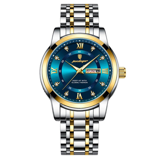 Magnus | Prestige Stainless Steel Calendar Watch | 41mm