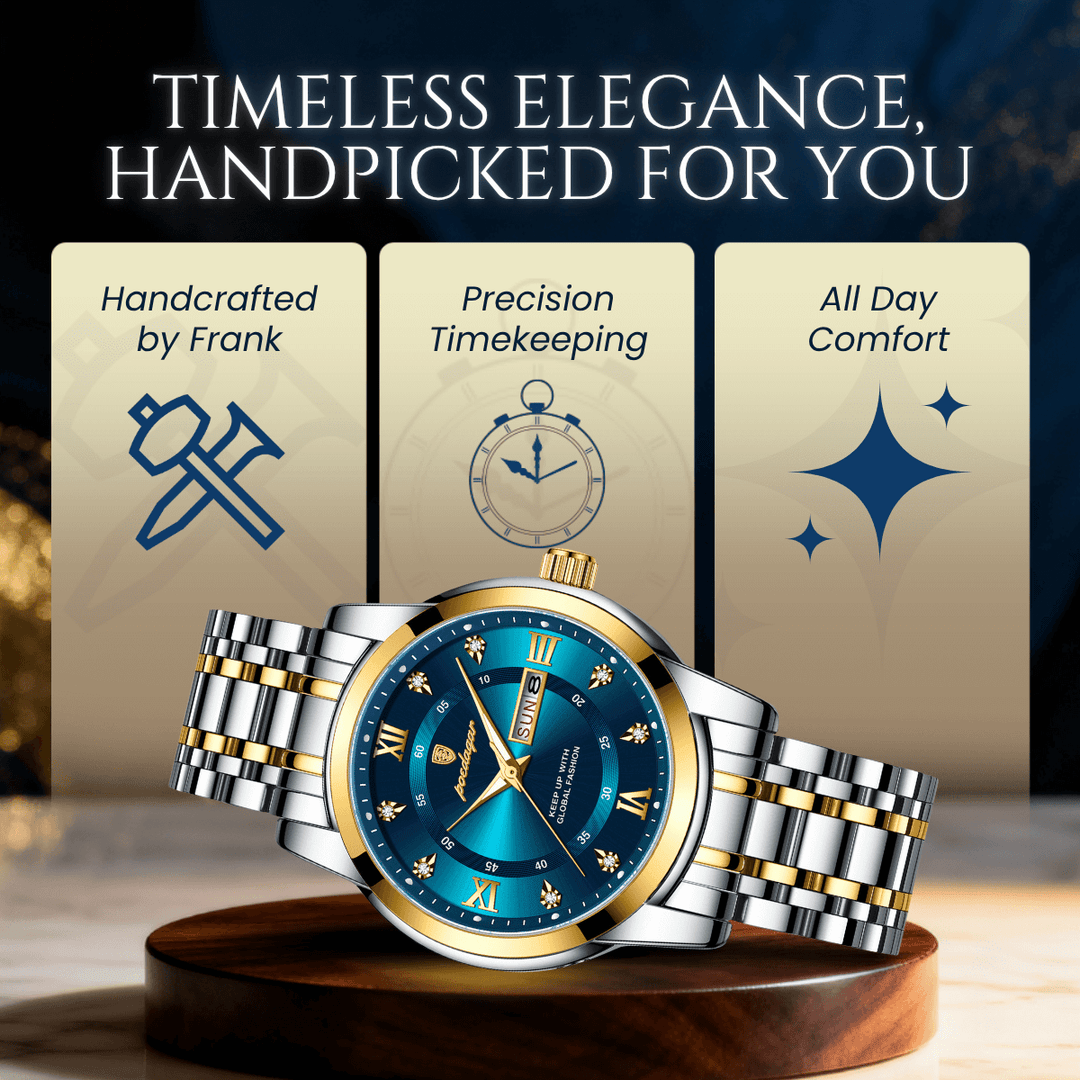 Magnus | Prestige Stainless Steel Calendar Watch | 41mm