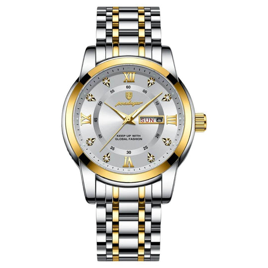 Magnus | Prestige Stainless Steel Calendar Watch | 41mm