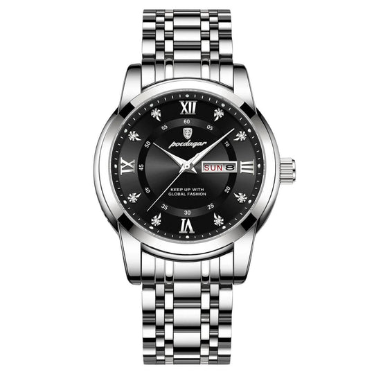 Magnus | Prestige Stainless Steel Calendar Watch | 41mm