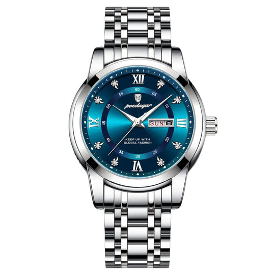 Magnus | Prestige Stainless Steel Calendar Watch | 41mm