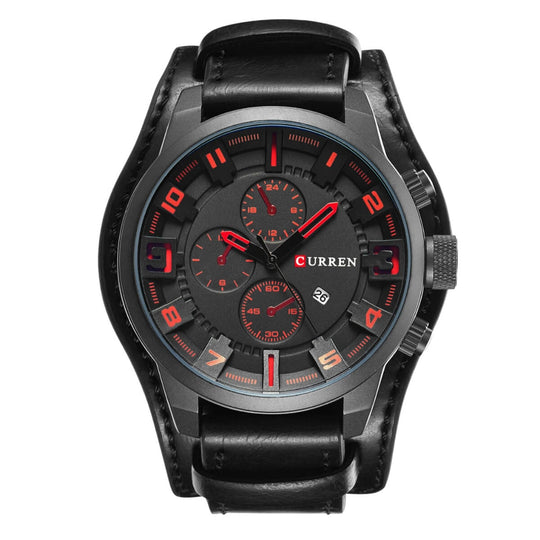 Marshall | Men’s Sport Chronograph Leather Watch | 46mm