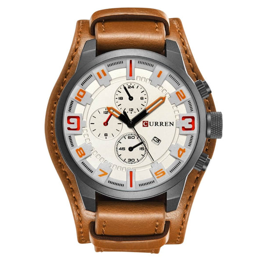 Marshall | Men’s Sport Chronograph Leather Watch | 46mm