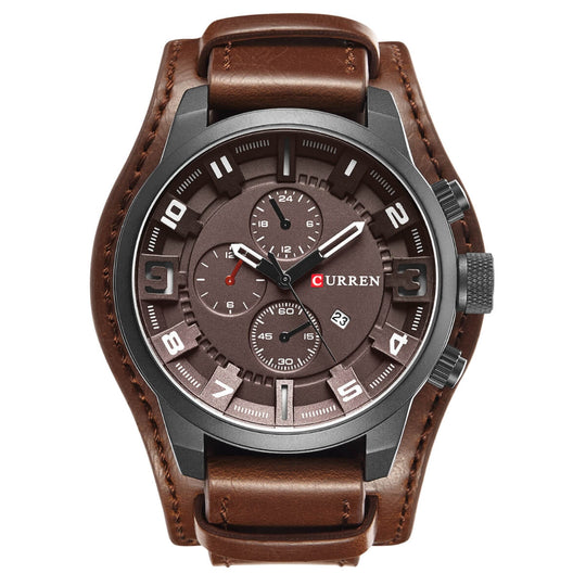 Marshall | Men’s Sport Chronograph Leather Watch | 46mm