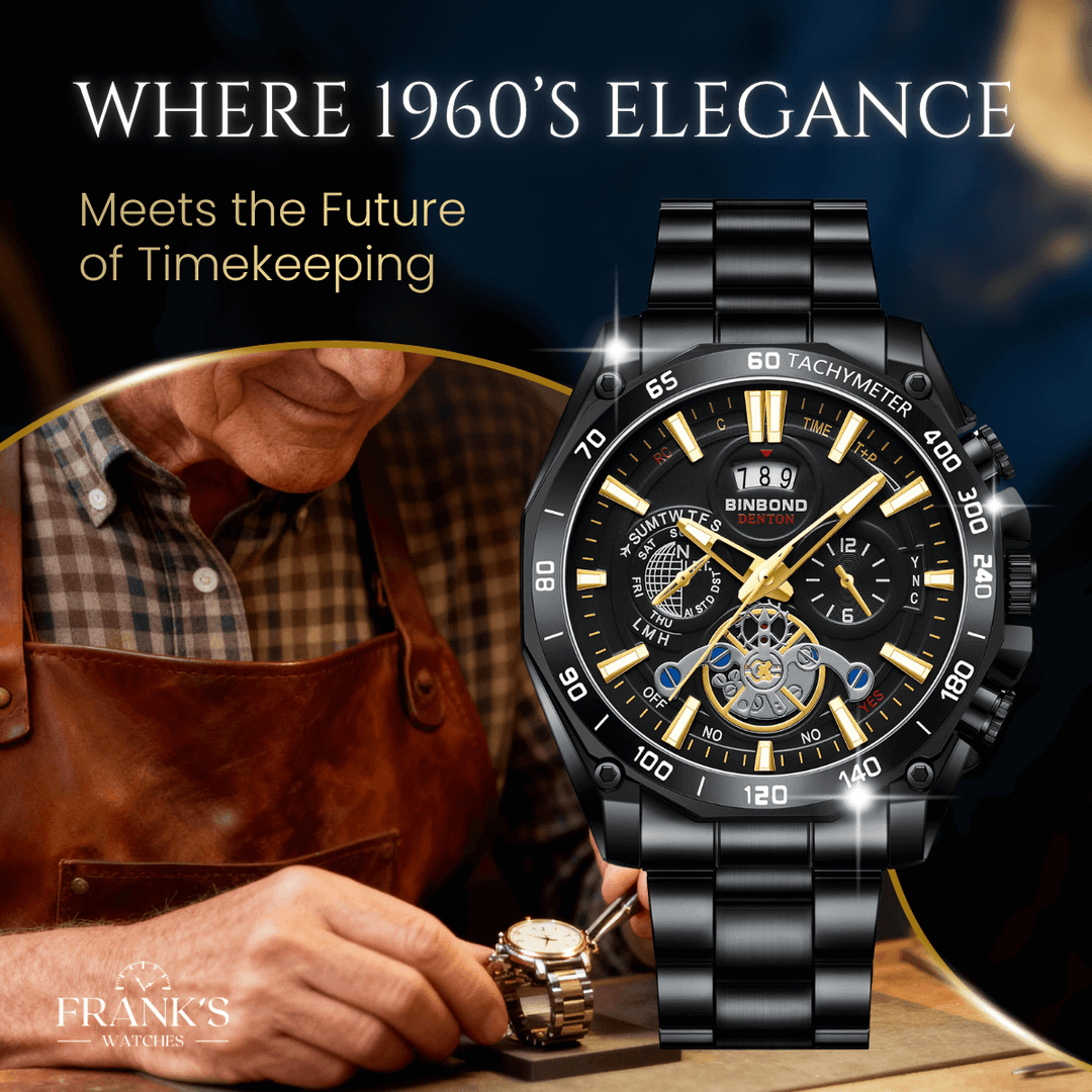 Mason | Vanguard Precision Skeleton Quartz Timepiece | 44mm