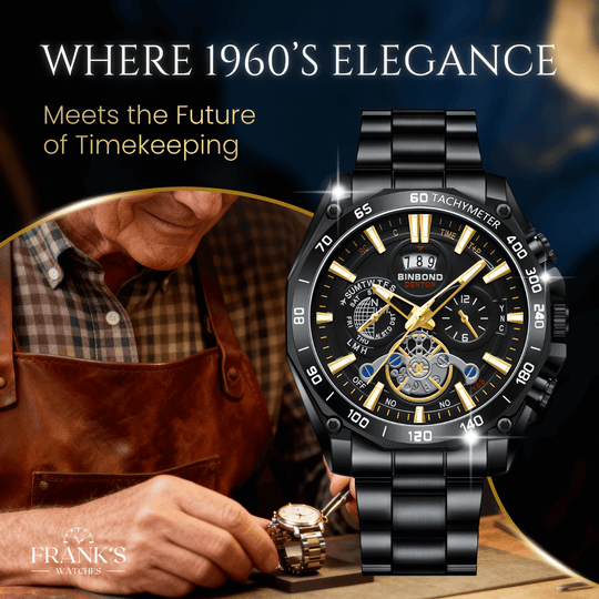 Mason | Vanguard Precision Skeleton Quartz Timepiece | 44mm