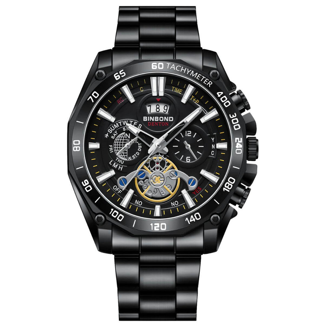 Mason | Vanguard Precision Skeleton Quartz Timepiece | 44mm