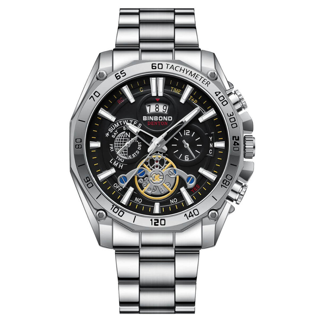 Mason | Vanguard Precision Skeleton Quartz Timepiece | 44mm