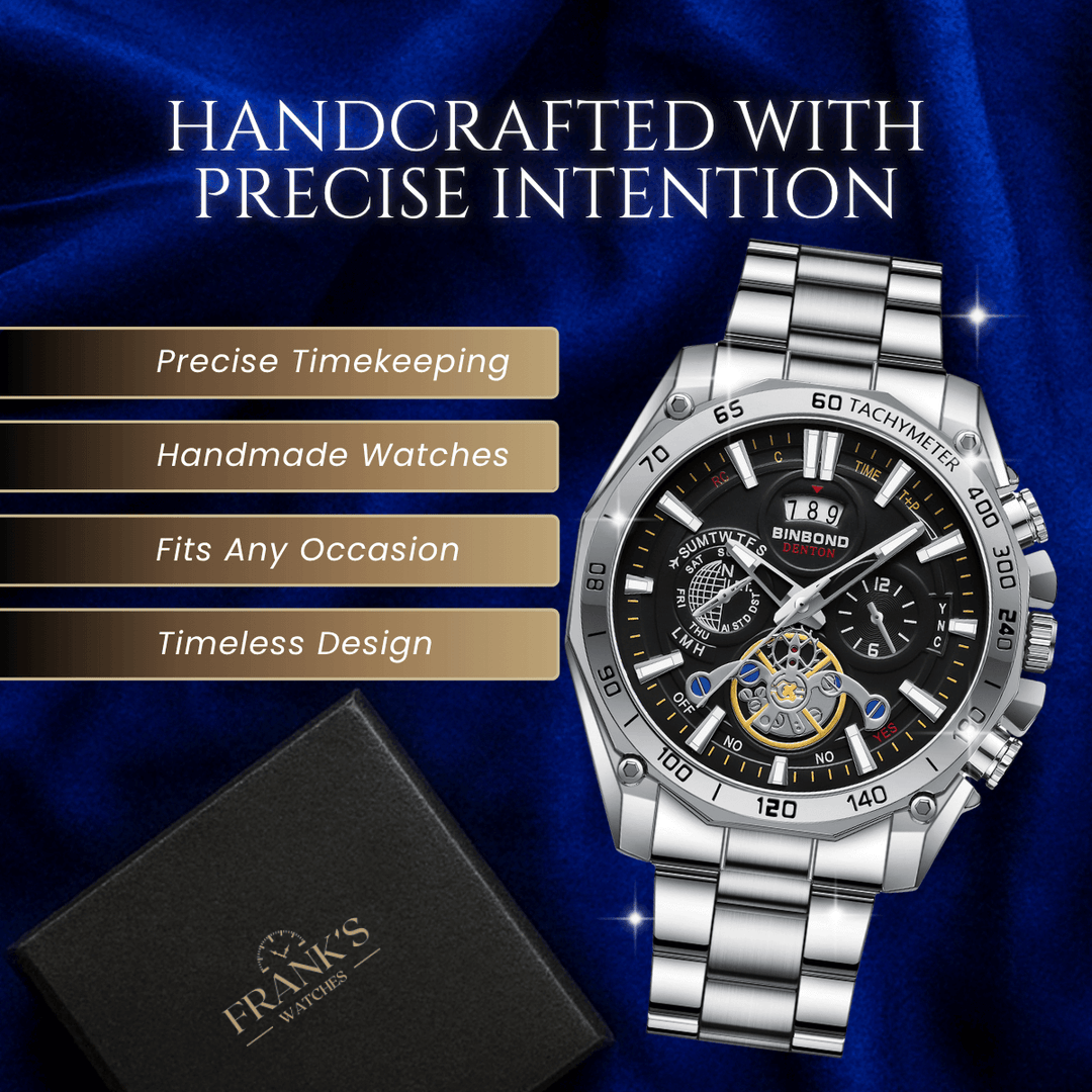 Mason | Vanguard Precision Skeleton Quartz Timepiece | 44mm