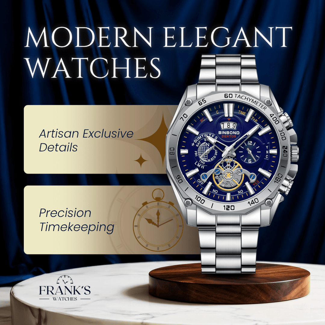 Mason | Vanguard Precision Skeleton Quartz Timepiece | 44mm