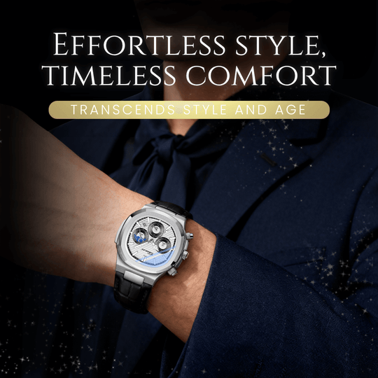 Mercer | Multifunction Moon Phase Chronograph Quartz Watch | 40mm