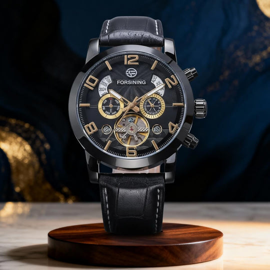 Merrick | Classic Open Balance Wheel Wristwatch | 46mm