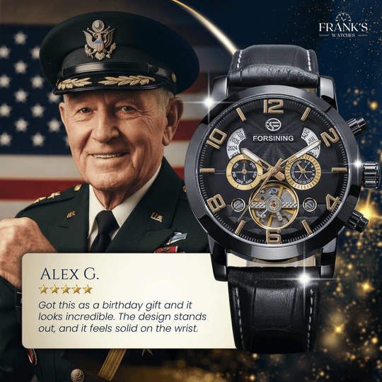 Merrick | Classic Open Balance Wheel Wristwatch | 46mm