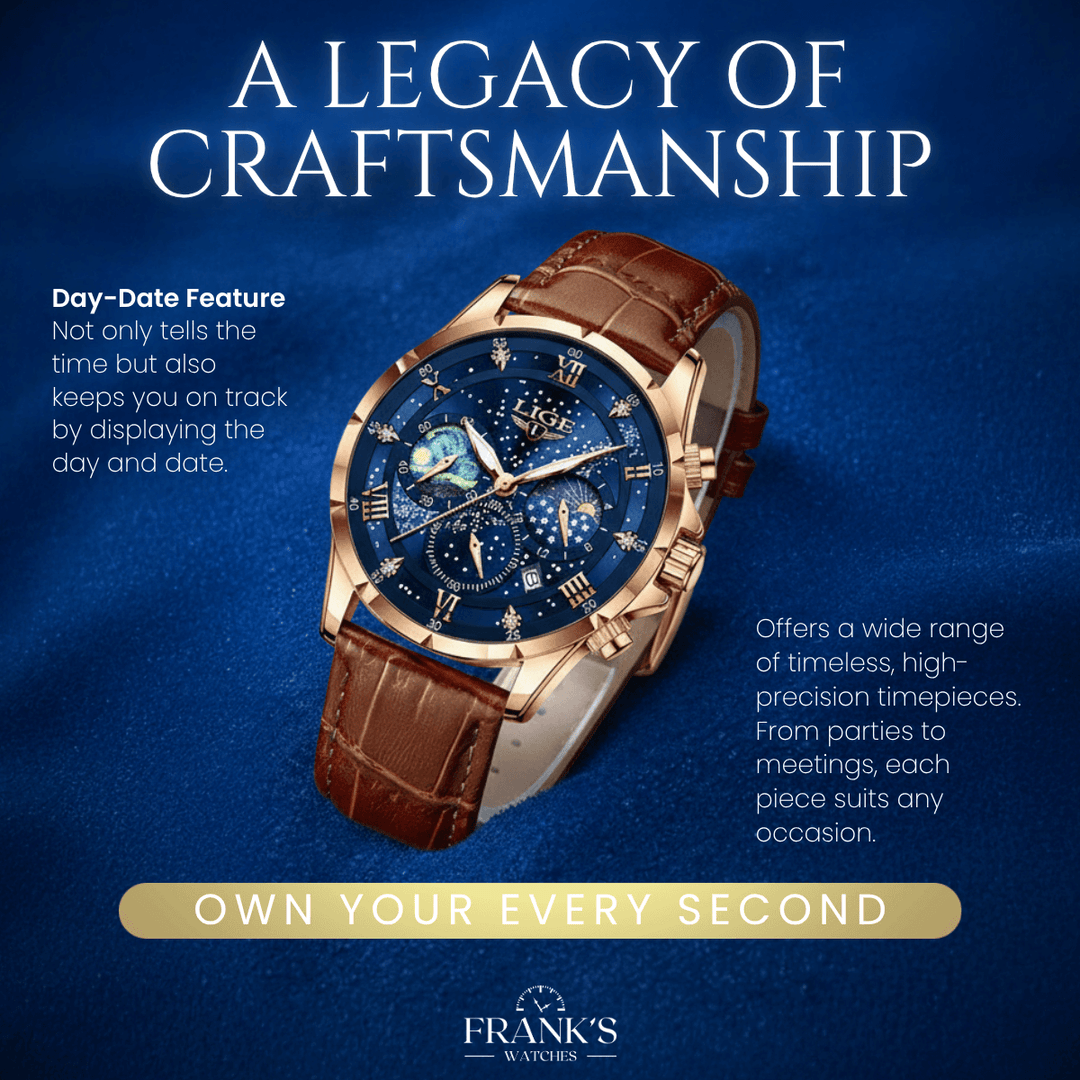 Porter | Men’s Roman Numeral Astral Wristwatch | 42mm