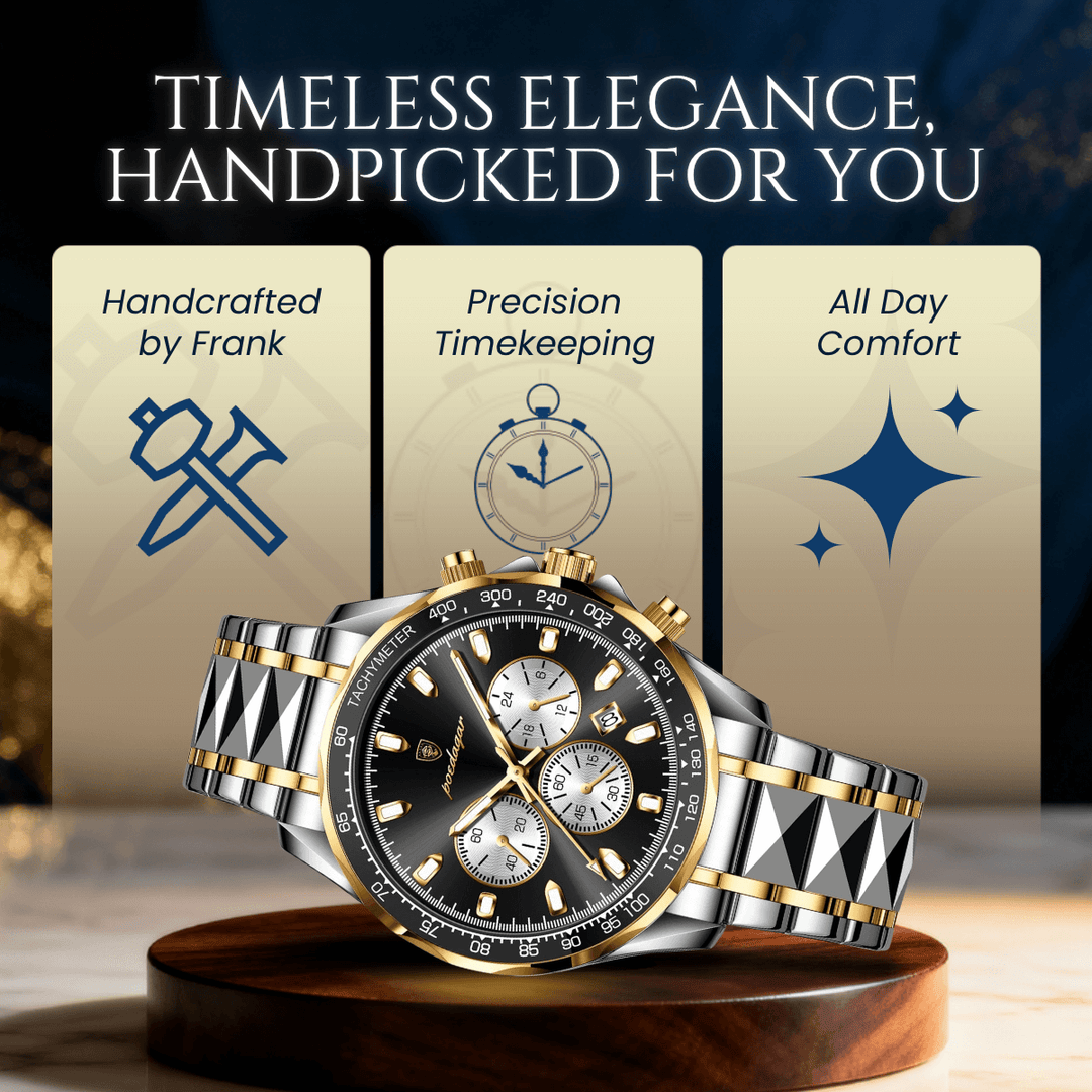 Preston | Luxury Business Quartz Chronograph Wristwatch | 44.5mm