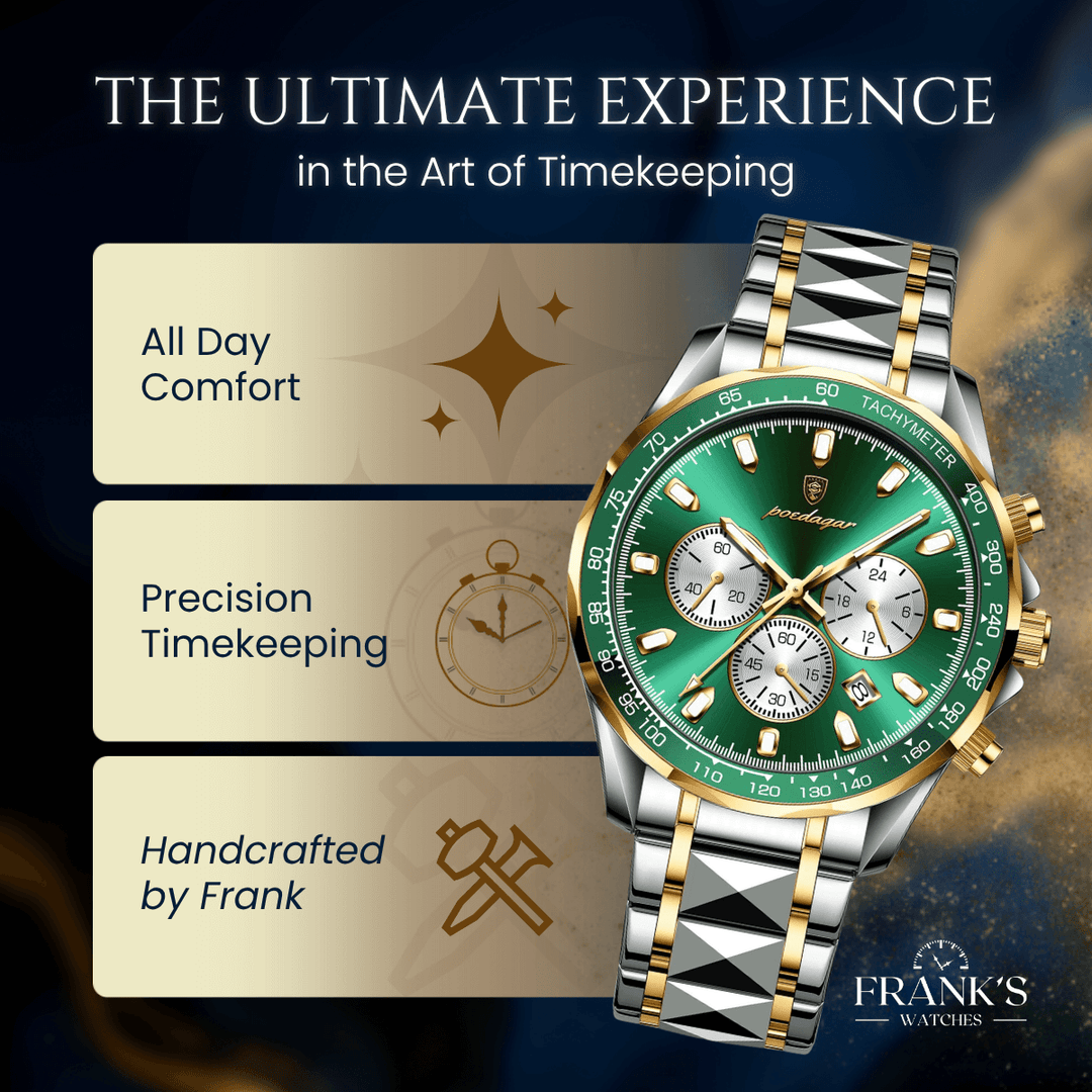 Preston | Luxury Business Quartz Chronograph Wristwatch | 44.5mm