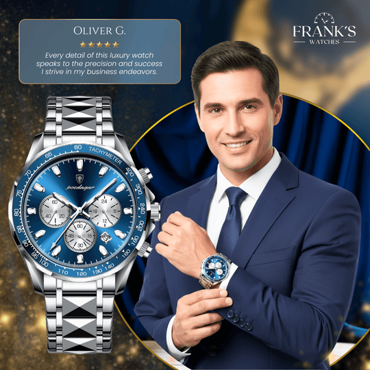 Preston | Luxury Business Quartz Chronograph Wristwatch | 44.5mm