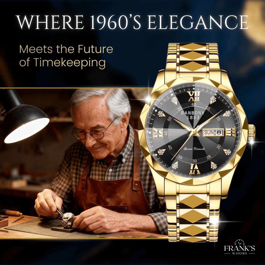 Remington | Classic Roman Numeral Diamond Wristwatch | 40mm