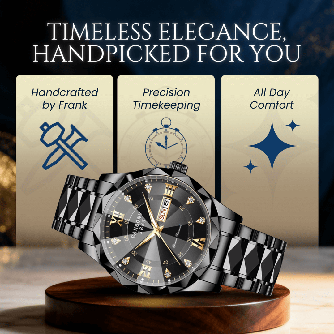 Remington | Classic Roman Numeral Diamond Wristwatch | 40mm