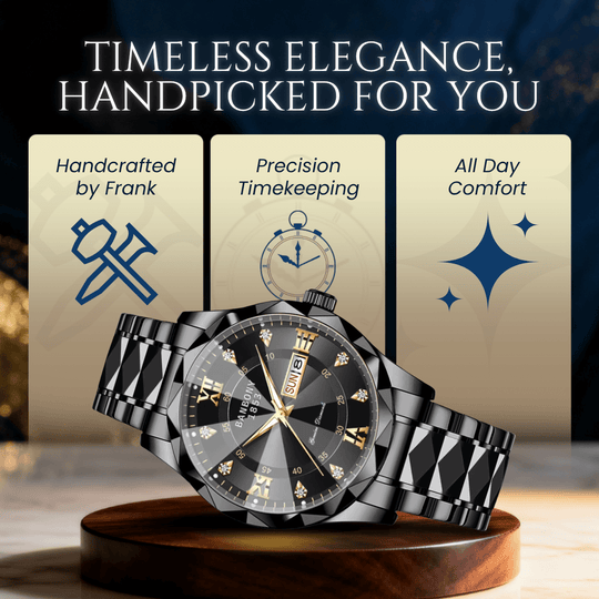 Remington | Classic Roman Numeral Diamond Wristwatch | 40mm