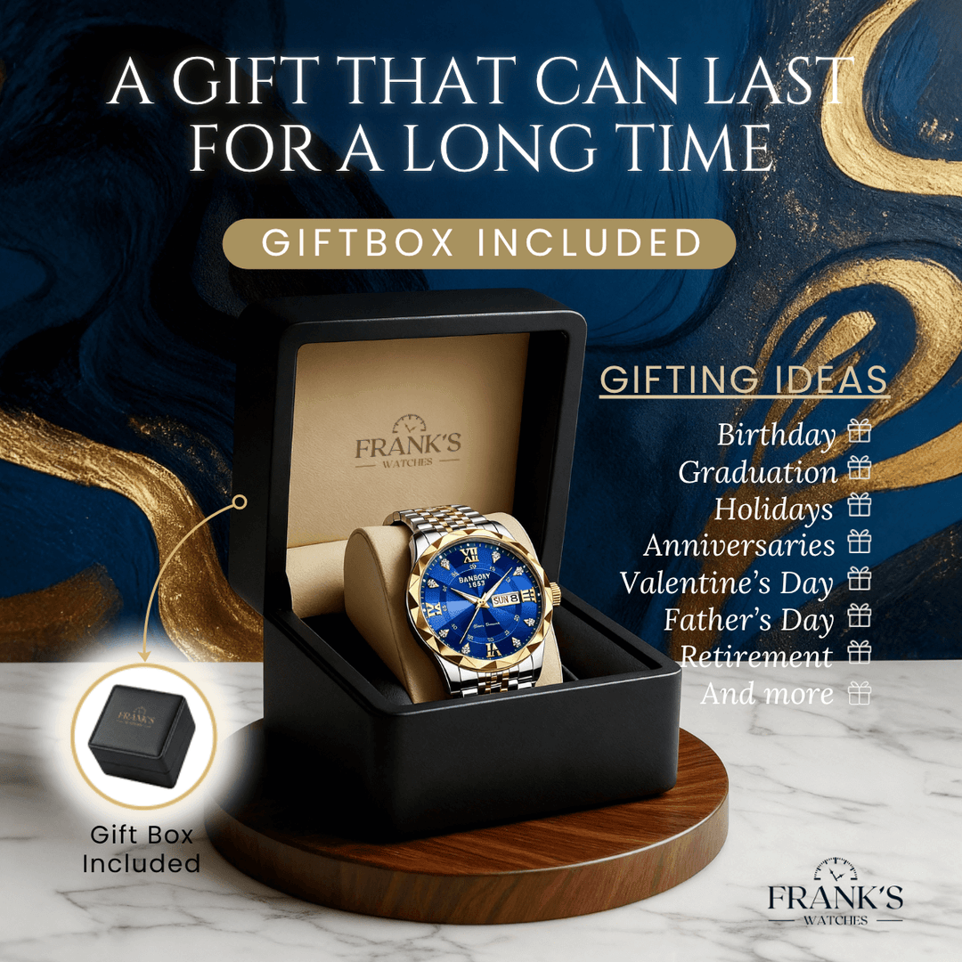 Remington | Classic Roman Numeral Diamond Wristwatch | 40mm