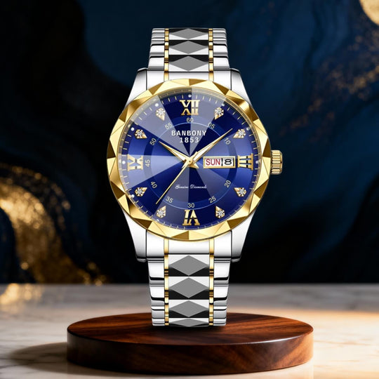 Remington | Classic Roman Numeral Diamond Wristwatch | 40mm