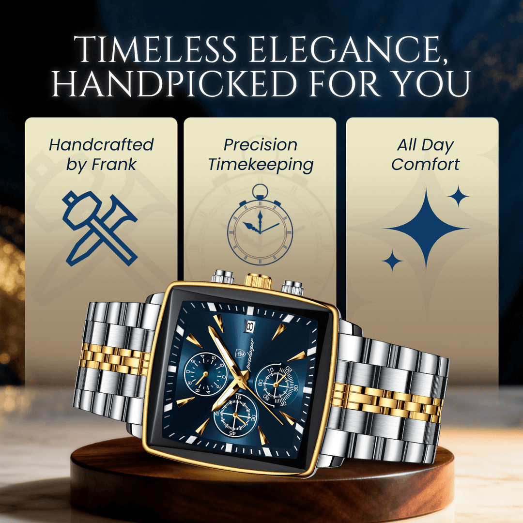 Renley | Stainless Steel Band Multifunction Quartz Watch | 42mm