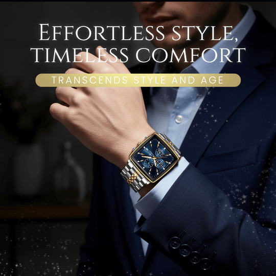 Renley | Stainless Steel Band Multifunction Quartz Watch | 42mm